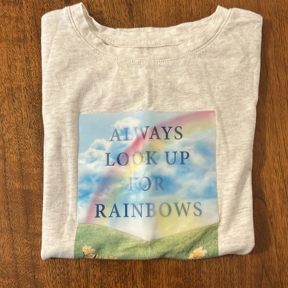 Gap Kids “Always Look Up For Rainbows” Tee Shirt